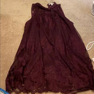 Purple lace dress